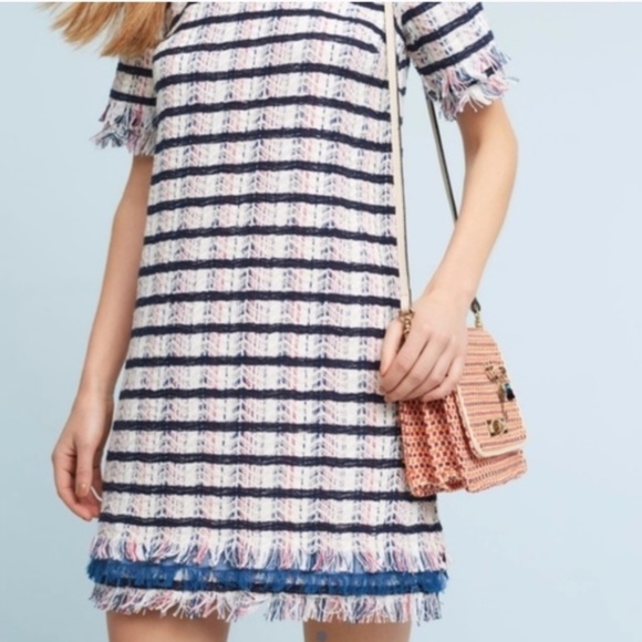 Anthropologie Dresses & Skirts - NWT Holding Horses for Anthro Fringe Tweed Dress